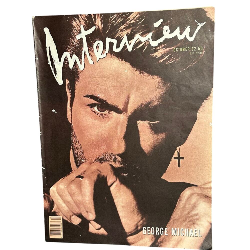 Vintage Interview Magazine George Michael Souled Out October 1988  11x14.5